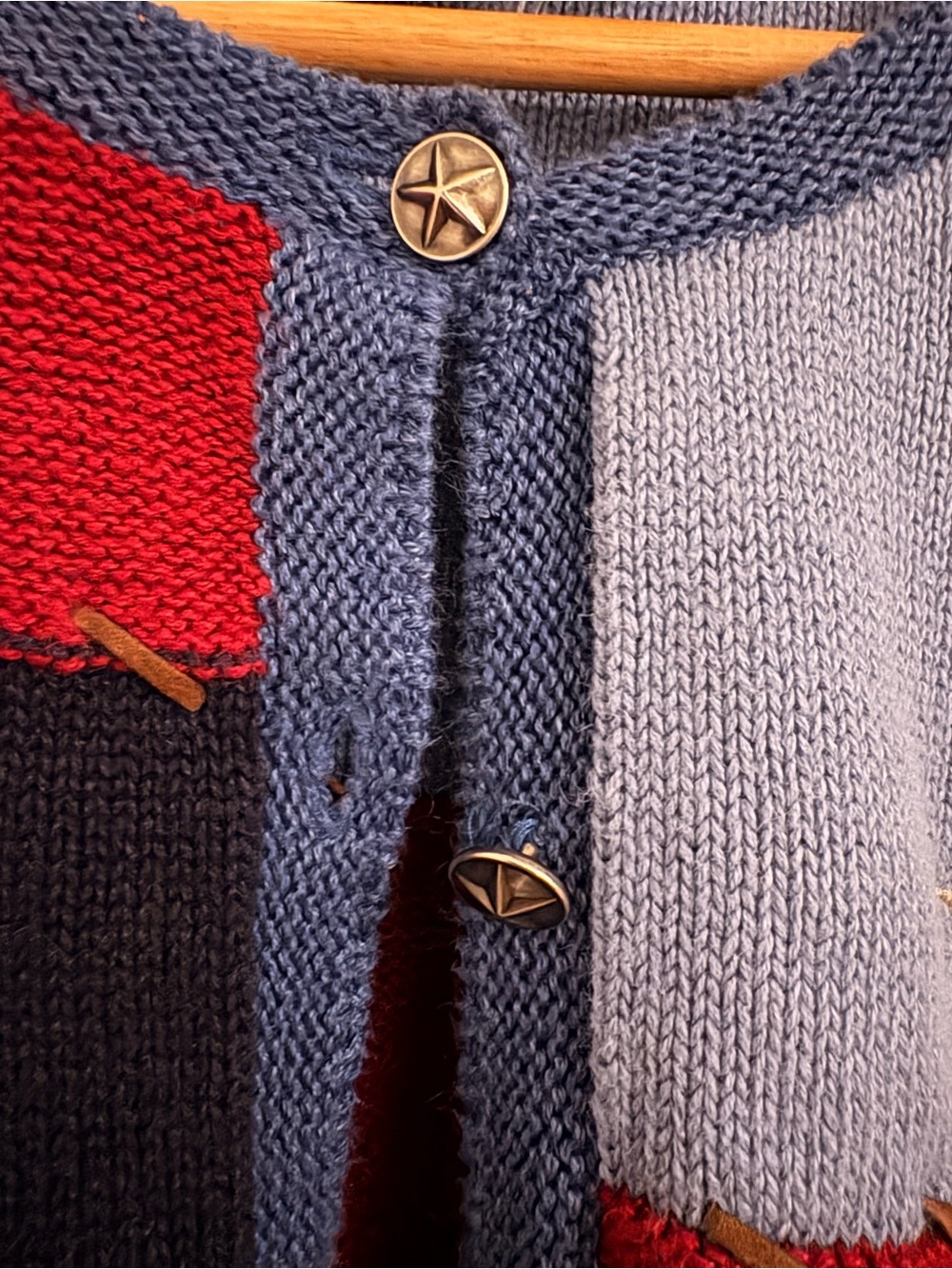 CJ Banks 2001 Patchwork Star and Heart Cardigan - Picture 4 of 8